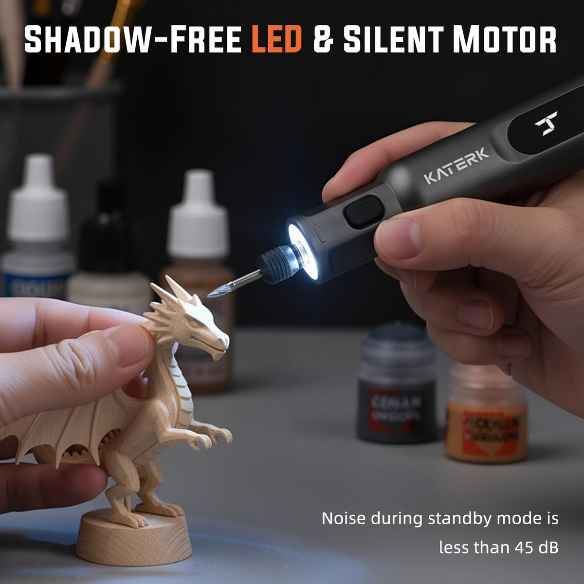 LinkMejor 3.7V Mini Kabelloses Drehwerk-Set mit 70 Zubehörteilen