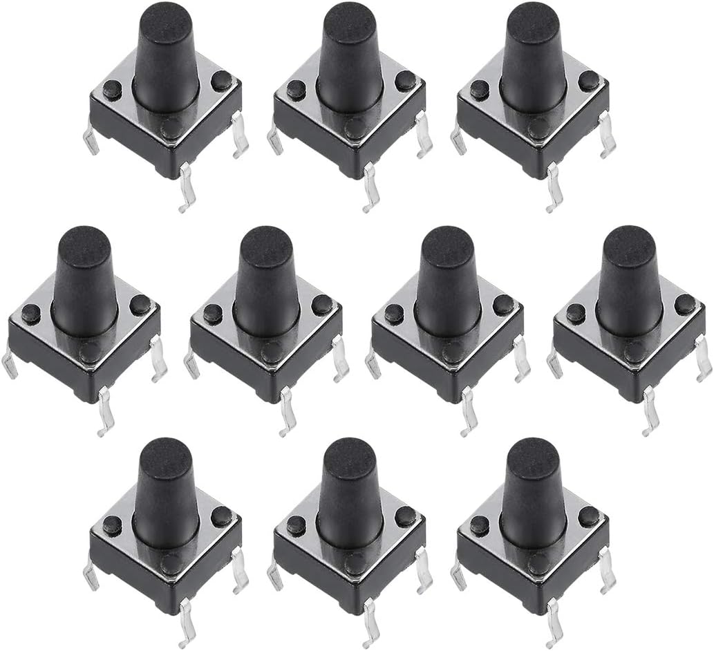 6x6x9.5mm Panel Mini/Micro/Small PCB Momentary Tactile Tact Push Button Switch DIP 10PCS