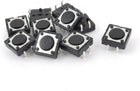 4 Pins DIP Momentary Tact Tactile Pushbutton Switch, 13 x 12 x 4mm