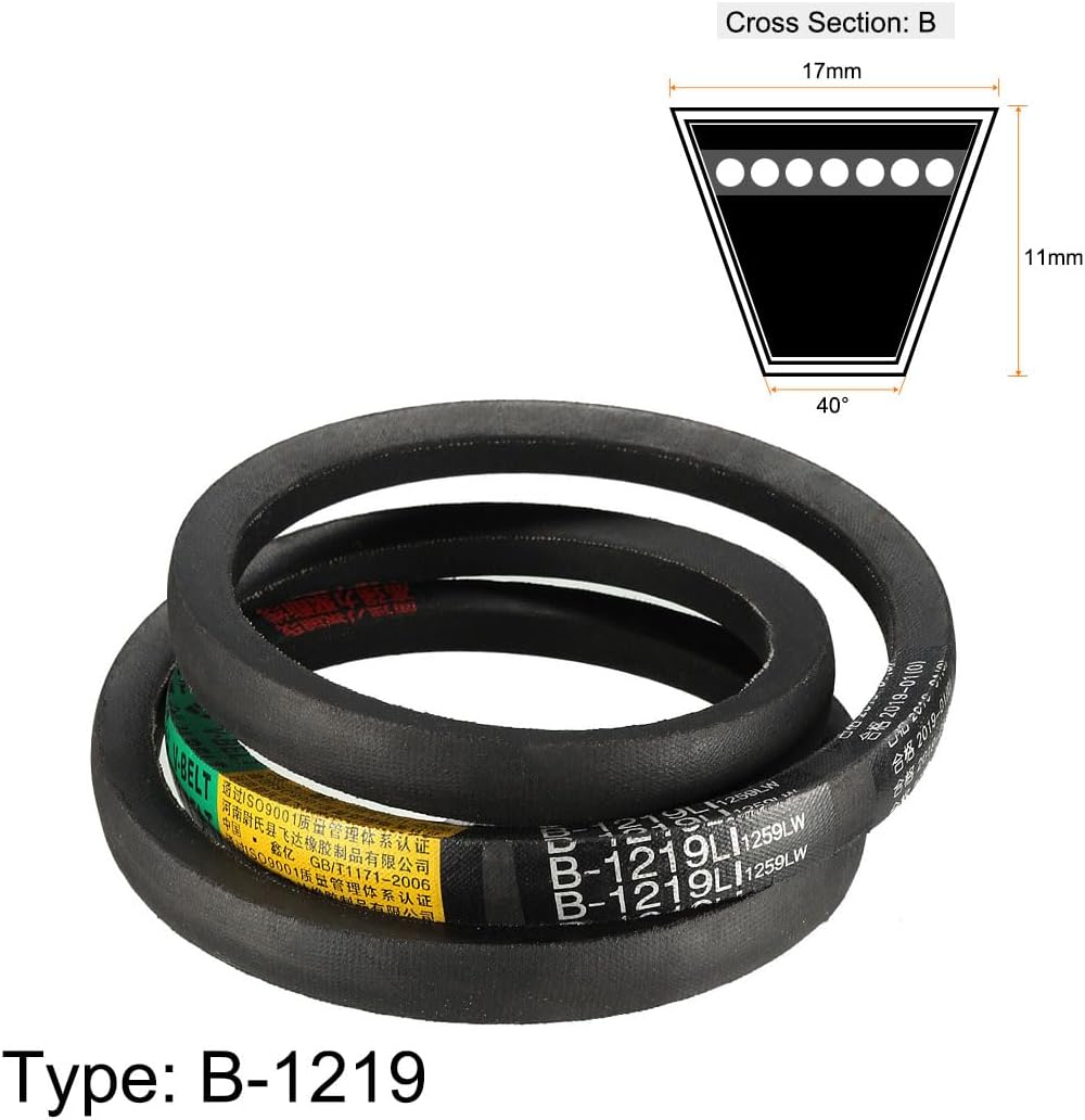 B-1219/B48 Drive V-Belt Inner Girth 48"(1219mm) Industrial Power Rubber Transmission Belt