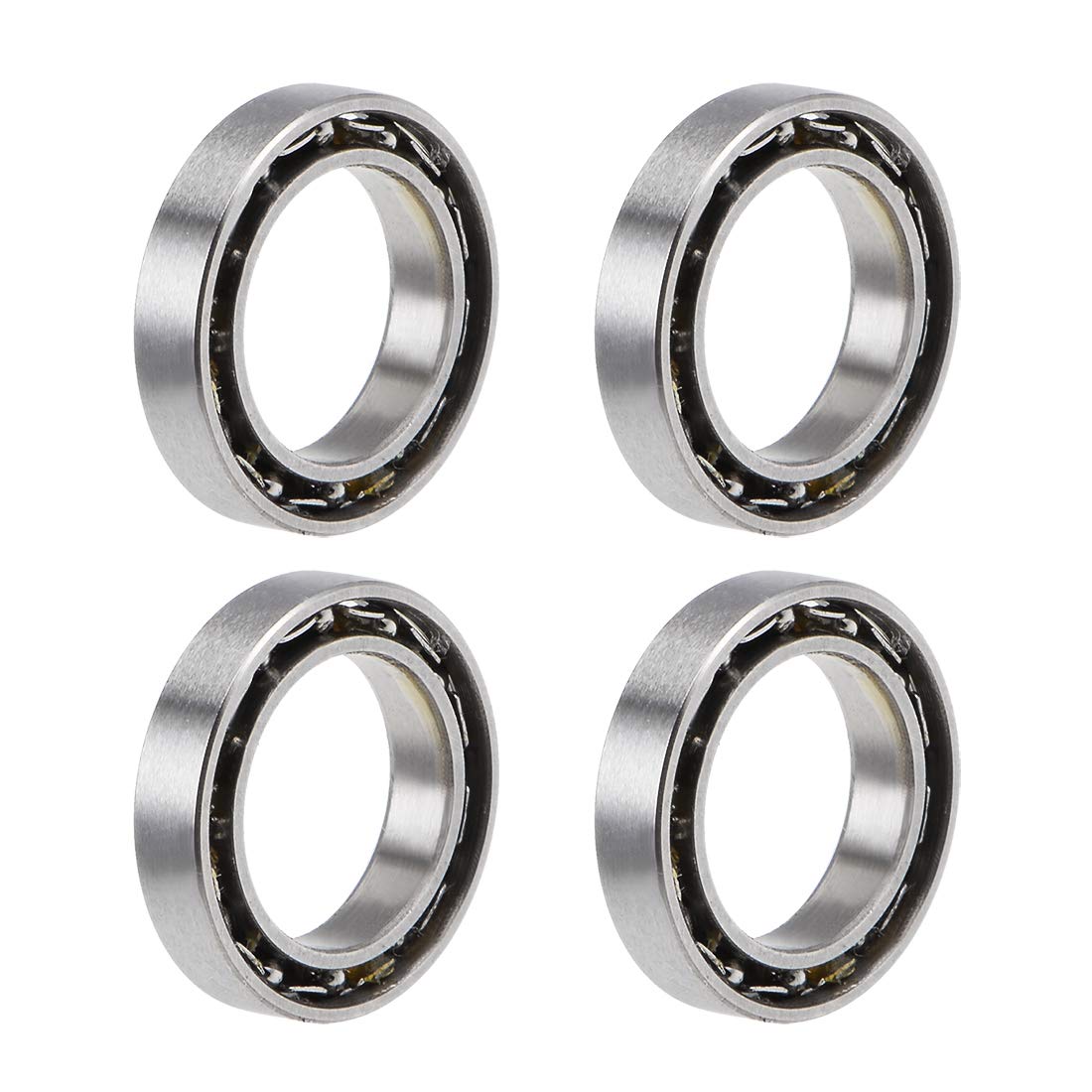 MR128K Deep Groove Ball Bearings 8mm Bore 12mm OD 2.5mm Width Open Type Chrome Steel Z2 4pcs
