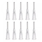 Industrial Blunt Tip Dispensing Needle with Luer Lock for Liquid Glue Gun, 16G 1/2", 10 Pcs (Transparent)