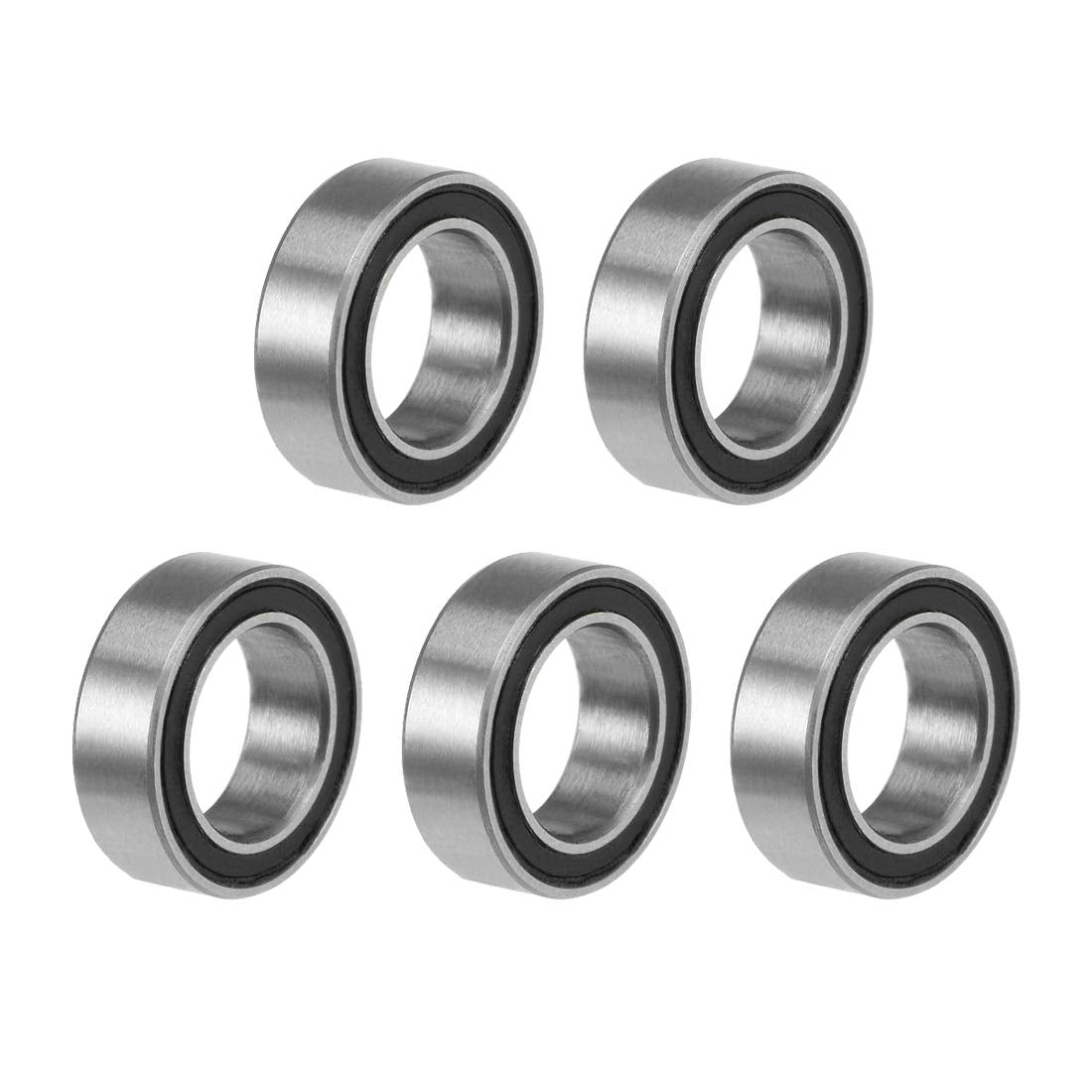 MR85-2RS Deep Groove Ball Bearings 5mm Inner Dia 8mm OD 2.5mm Bore Double Sealed Chrome Steel Z2 5pcs