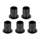 5Pcs Flanged Sleeve Bearing, Plastic Bushing ID 12mm x OD 14mm x Length 20mm POM Bushing, Black