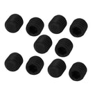 M8x8mm Metric Carbon Steel Hex Socket Set Flat Point Grub Screws Black for Towel Rack Door Knob 10pcs