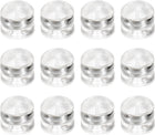 12Pcs Soft Silicone Earring Backs, 0.2" Rubber Ear Back Pads Clutch Stopper Earring Backing Replacements for Fish Hook Studs Hoops, White