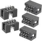 20Pcs 2.54mm Pitch 2x3-Pin Double Row Straight Box Header Connector PCB Board Socket