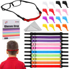 LinkMejor 10 Psc Braccialetti Regolabili 6.8-10in Occhiali con 10 Paia di Ganci per le Orecchie