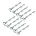 M6x70mm Furniture Bolts Hex Socket Screws 50mm Thread Length Zinc Plated 10pcs