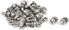 M4x10mm 304 Stainless Steel Phillips Pan Head Bolt Screw Nut w Washer 20 Sets