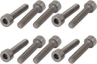 10 Pcs M4x20mm Thread Hex Socket Drive Cap Head Titanium Screw