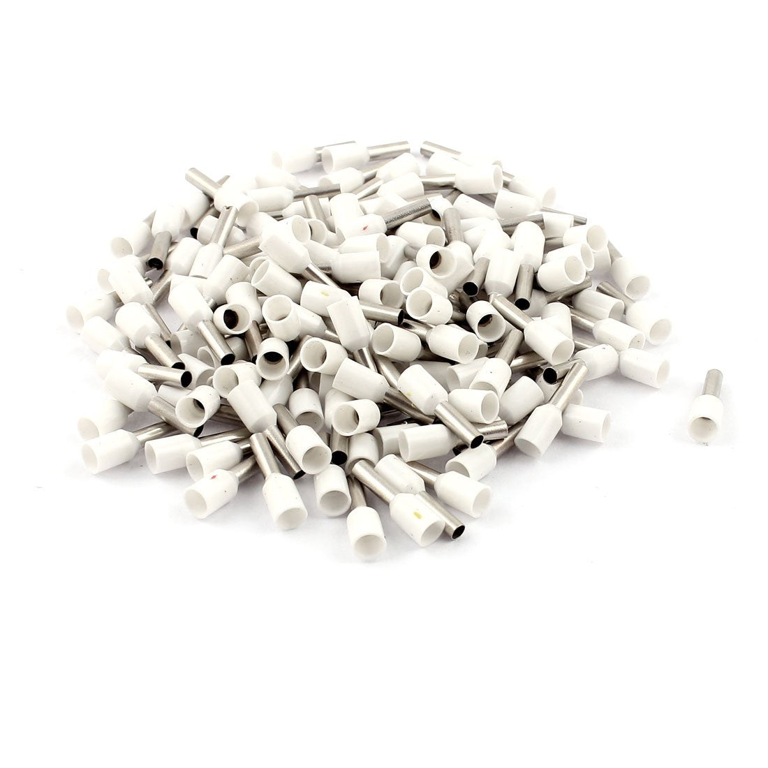 Wire Insulated Ferrule Pin Cord End Terminals AWG14 with 150 Piece, White