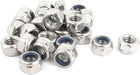 5/16"-18 Metal Self-Locking Nylock Nylon Insert Hex Lock Nuts 25Pcs