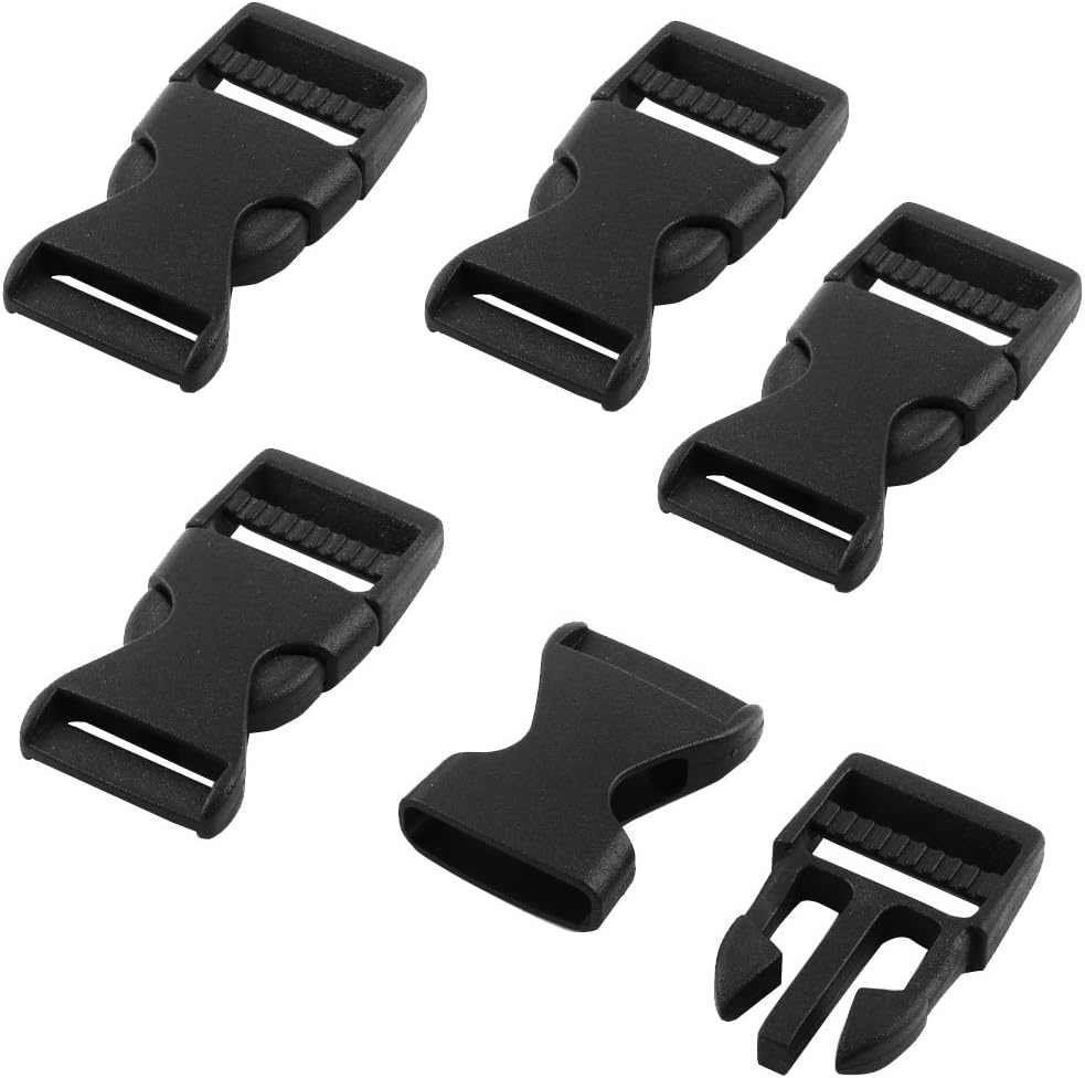 LinkMejor Outdoor Travel Backpack Bag Strap Side Quick Release Buckle 24mm Width 5pcs