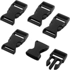 LinkMejor Outdoor Travel Backpack Bag Strap Side Quick Release Buckle 24mm Width 5pcs