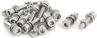 M5x20mm 304 Stainless Steel Hex Socket Head Cap Bolt Screw Nut w Washer 12 Sets
