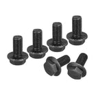 M12-1.75x25mm Hex Serrated Flange Bolts 10.9 Grade Carbon Steel Screws 6pcs