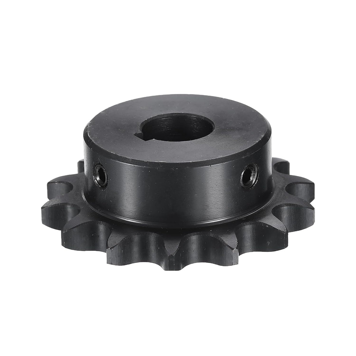 #40 Chain Roller Sprocket B Type, 5/8" Bore 14 Tooth Single Strand Chain Sprocket, Carbon Steel, Keyway with Set Screws