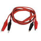 Electrical Connector 4 Alligator Clip Insulated Test Lead Cable 3.4ft