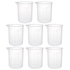 8pcs Measuring Cup Labs PP Graduated Beakers 150ml