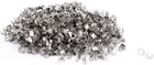 LinkMejor Zipper Slider Replacement Bottom Stopper Stop Kit Silver Tone 500 Pcs