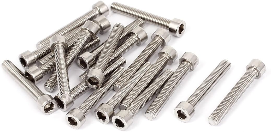 M6x40mm Stainless Steel Hex Socket Head Cap Screws Bolts DIN 912 20pcs