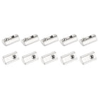 10Pcs M4 T Spring Nut Fastener Carbon Steel Nickel Plated Half Round Roll in Spring T Slot Nut for T-Slot Aluminum Profile 3D Printer, CNC Router 3030 Series