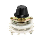 2P11T 2 Pole 11 Throw 2 Deck Band Channel Rotary Switch Selector with Plastic Knob