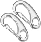 Spring Gate Snap Hook 50mm/1.96", 304 Stainless Steel, for DIY Crafts Keychains, Pack of 2