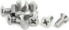 M6x14mm 316 Stainless Steel Phillips Countersunk Bolt Machine Screw 12pcs