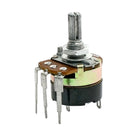 Type B Single Turn Switch Carbon Variable Potentiometer, 500K Ohm