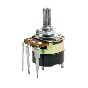 Type B Single Turn Switch Carbon Variable Potentiometer, 500K Ohm
