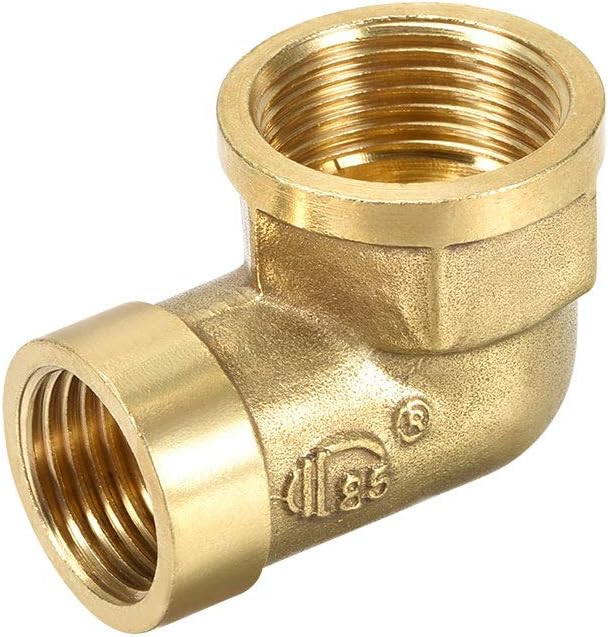 Brass Pipe Fitting 90 Degree Street Elbow g 1/2 Female x g 3/4 Female