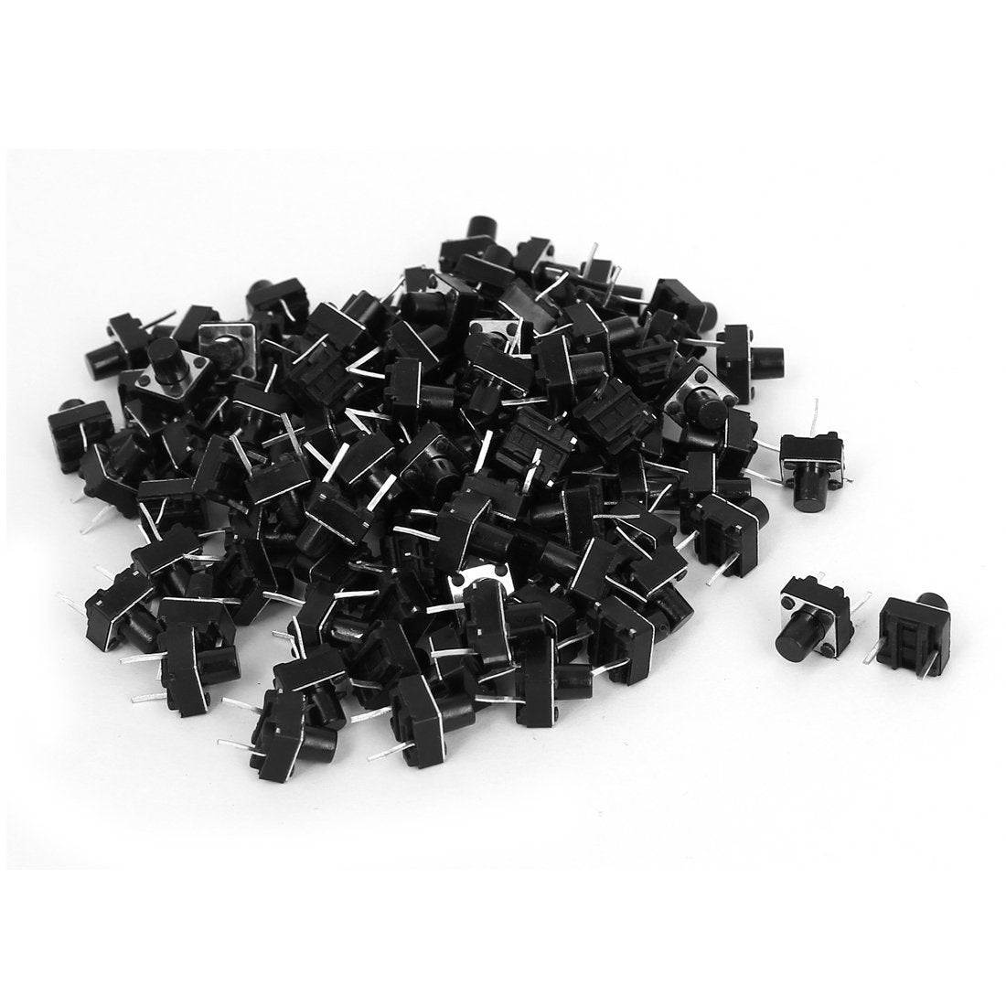 Dip 2 Pin Momentary Push Button Tactile Tact Switches, 6 mm x 6 mm x 7 mm