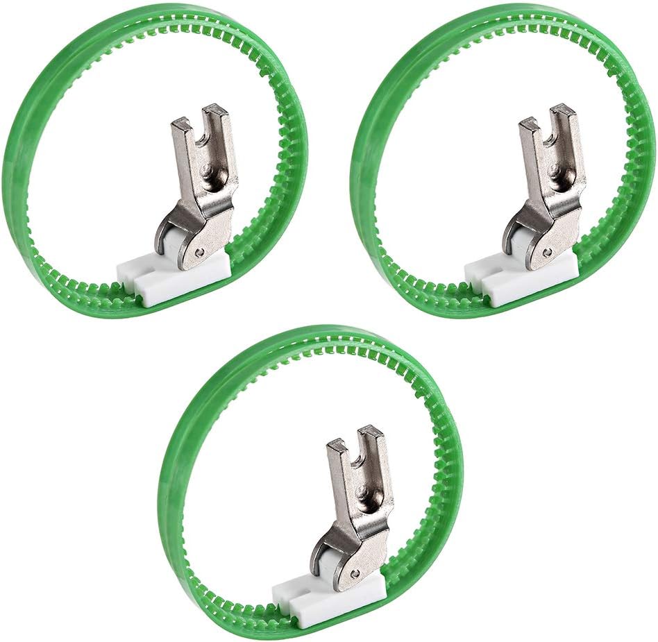 LinkMejor #T35 Sewing Machine Double Nylon Ring Presser Foot for High Shank 3pcs