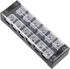 Dual Rows 6 Positions 600V 45A Cable Barrier Block Terminal Strip TB-4506L