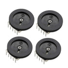 1K Ohm Dial Wheel Potentiometer for Stereo Volume Control 16x2mm 4Pcs