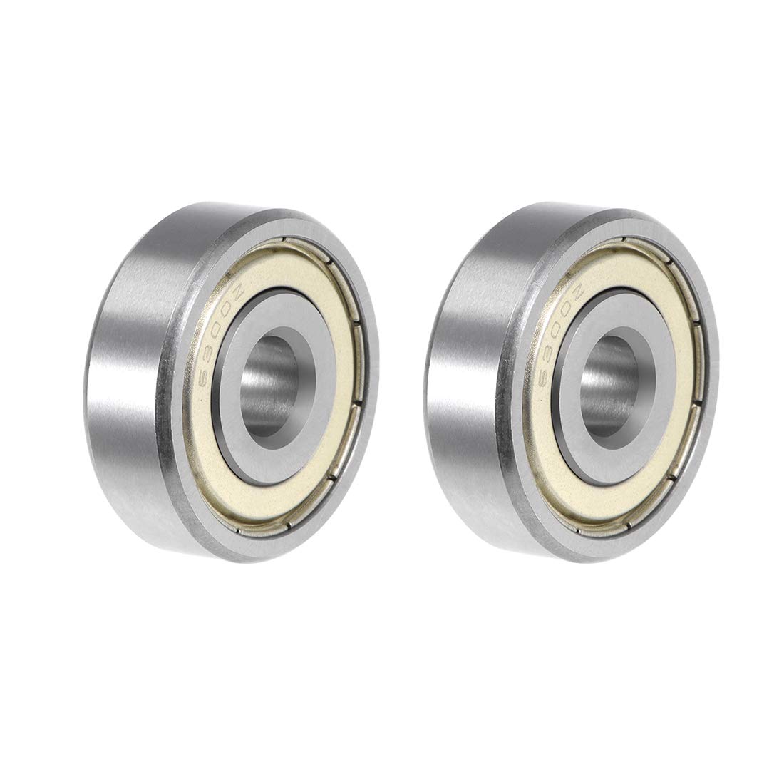 6300ZZ Deep Groove Ball Bearing 10x35x11mm Double Shielded ABEC-3 Bearings 2-Pack