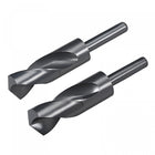 Reduced Shank Drill Bit Set, 28mm 30mm Black Nitride Coated High Speed Steel 6542 Drilling Cutter with 1/2" Round Shank 2pcs