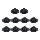 10pcs Hole Plug 1/2 Inch (12mm) Button Plugs Fit for 10mm Hole, Snap in Locking Hole Tube Plug Silicone Tube Waterproof Plug Tube Plug, Black