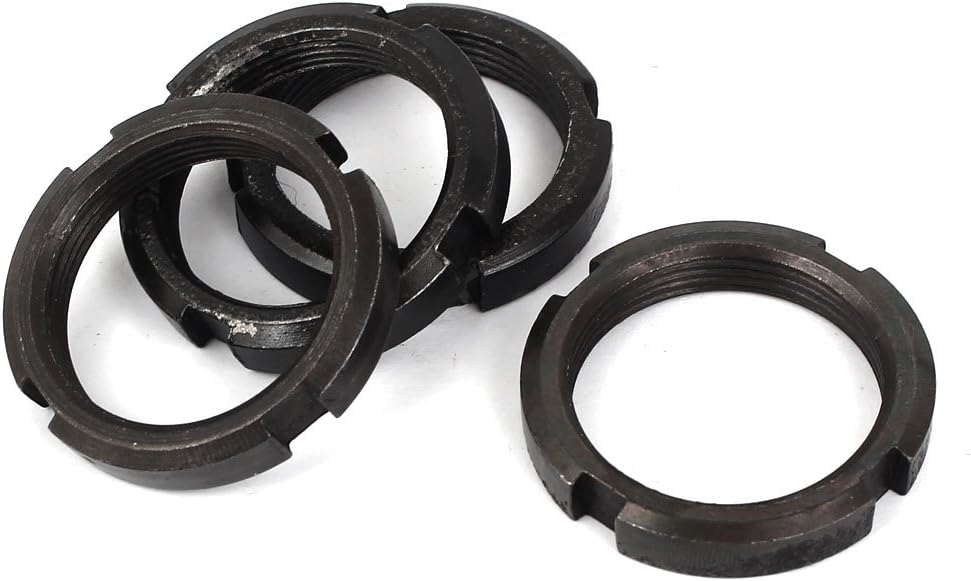 M36 x 1.5mm Pitch Retaining Four-Slot Slotted Round Circular Nuts 4pcs