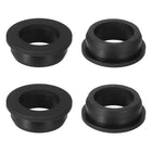 4Pcs 1-1/9" ID, 1-4/8" Drill Hole Rubber Grommets, Top Hat Grommets Firewall Hole Plug Fit 28mm Wire for Vinyl Tubing in Hydroponic Irrigation Systems, Black