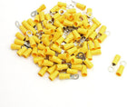 100 x RV5.5-5 Pre Insulated Ring Terminals AWG 12-10 Wire #10 Stud