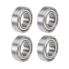 689ZZ Deep Groove Ball Bearings Z2, 9mm x 17mm x 5mm Double Shielded Carbon Steel 4pcs