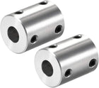 8mm to 8mm Bore Rigid Coupling Set Screw L25XD20 Aluminum Alloy,Shaft Coupler Connector,Motor Accessories,2pcs