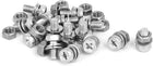M5 x 10mm 304 Stainless Steel Phillips Hex Head Bolts Nuts w Washers 15 Sets