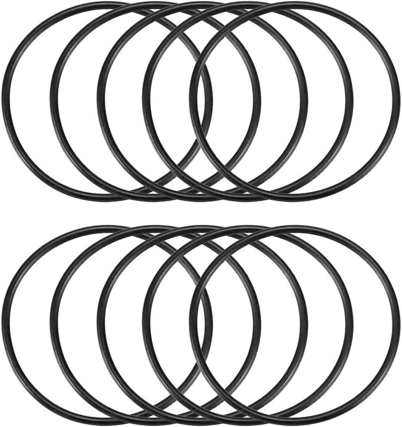 Nitrile Rubber O-Rings, 62mm OD 57mm ID 2.5mm Width, Metric Sealing Gasket, Pack of 10