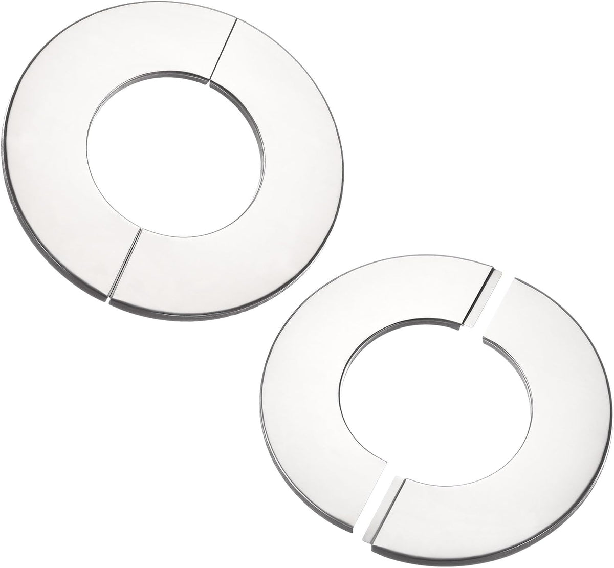 Wall Split Flange, Stainless Steel Round Escutcheon Plate for 70mm Diameter Pipe 2Pcs