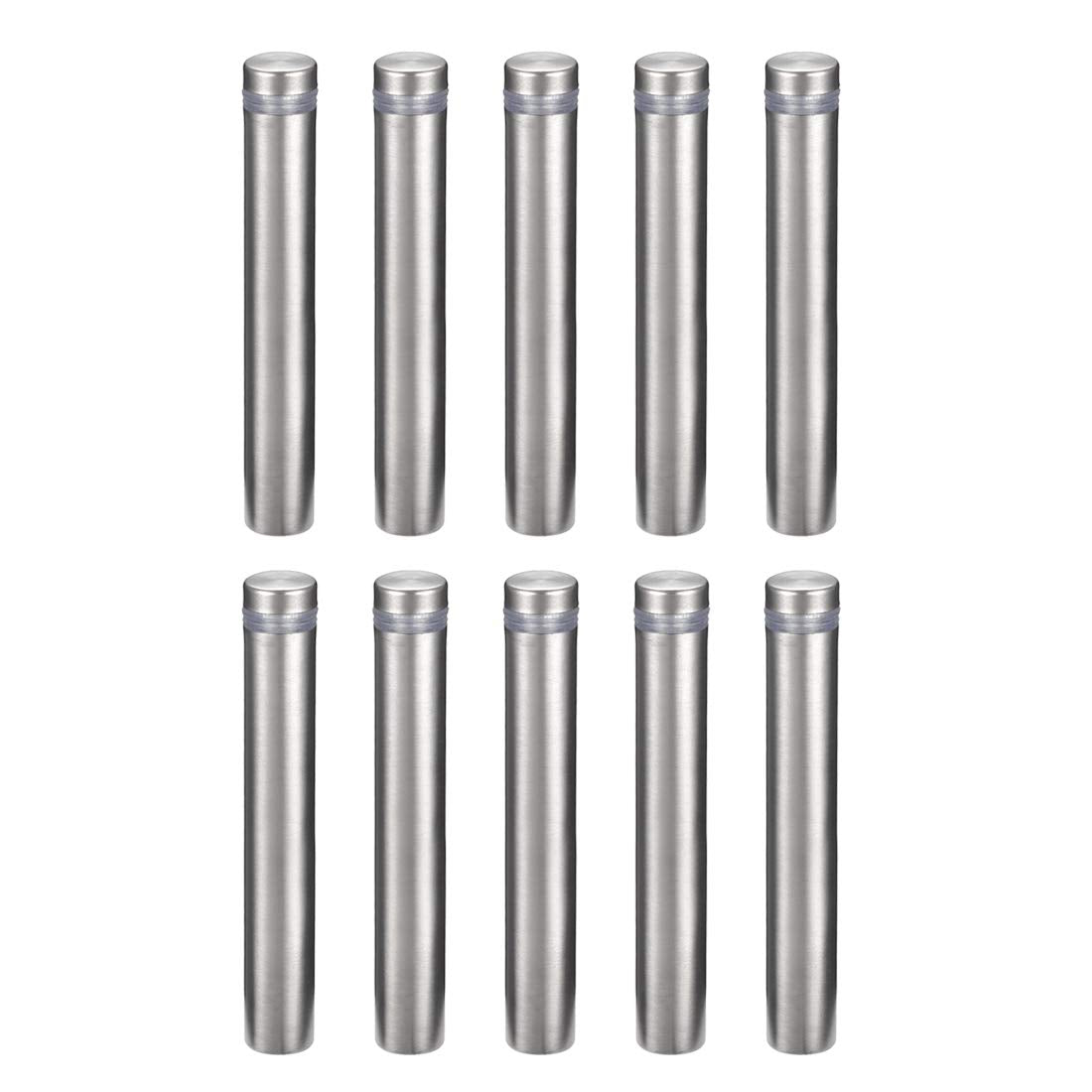 1/2 Dia x 3-1/8"(12x80mm) Standoff Screws Wall Mount Sign Holders Acrylic Glass Nails 10pcs