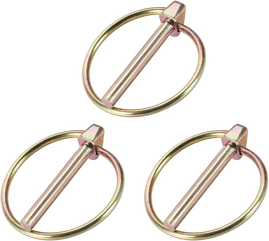 Linch Pin with Ring - 4.5mm x 36mm Trailer Pins Assortment Kit for Boat Kayak Canoe Trailer Tractor Trolley Horsebox 3Pcs